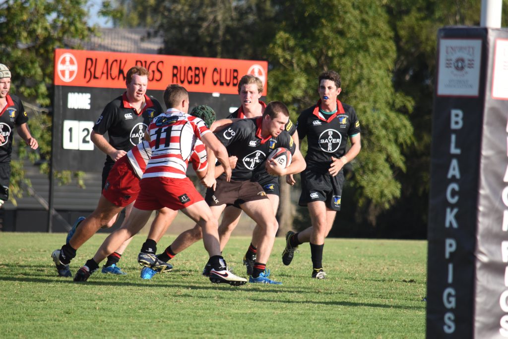The Gatton Black Pigs have enjoyed success under their current player-coach model, but believe it's time to step up with a new head coach. Photo: File. 